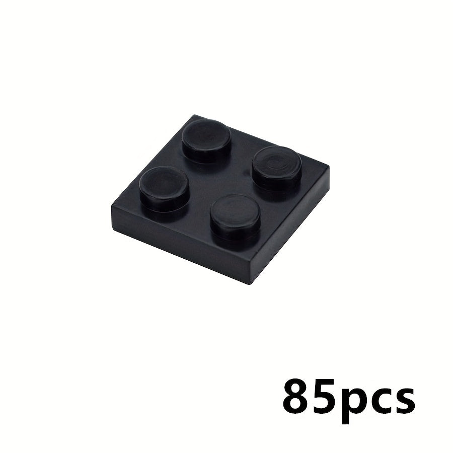 80pcs MOC Building Blocks Thin Bricks 2x2 Dots Classic Toy