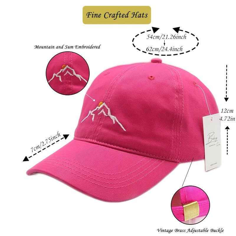 Embroidered Soft Cotton Adventure Hat for Outdoor Activities