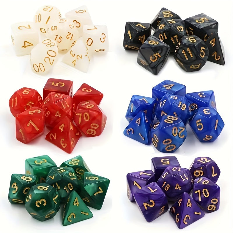 42pcs Sided Dice Set Polyhedral Dices Party Game Toys For Holidays