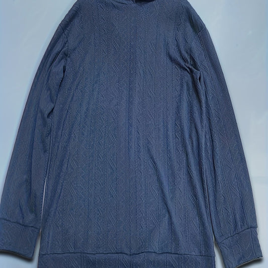 Solid Drop Shoulder Hoodie Casual Long Sleeve Hoodies Sweatshirt