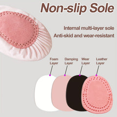 Girl's Crown Ballet Dance Shoes Soft Soled Sandals For Dance Performance Yoga