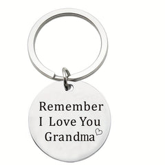 Round Metal Key Chain Pendant Mother's Gift Christmas Gift