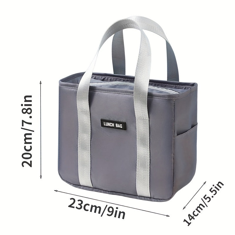 Insulated Lunch Bag Aluminum Foil Leak Proof Office School Picnics