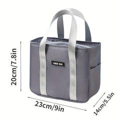 Insulated Lunch Bag Aluminum Foil Leak Proof Office School Picnics