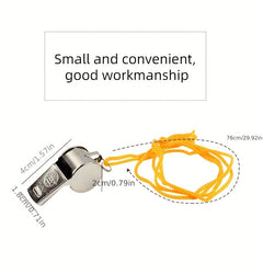 Metal Whistle With Lanyard For Coach Referee