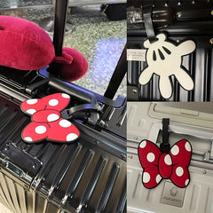 Cartoon Shape Soft Surface Luggage Tags With Rope Boarding Tag