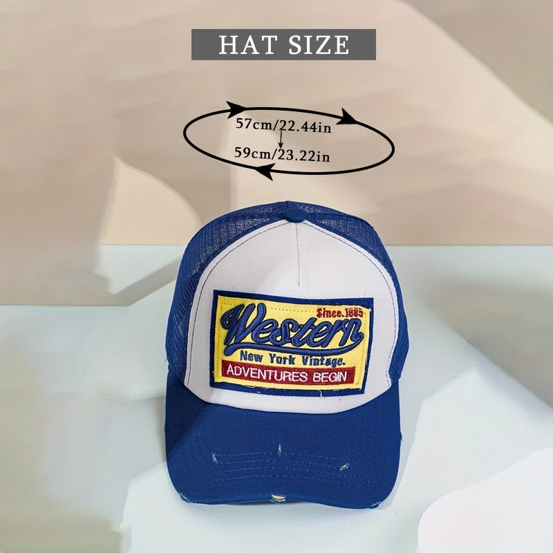 Vintage Embroidered Baseball Cap 'WESTERN'