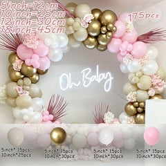 Balloon Garland Arch Set Birthday Party Decoration Girl Birthday Latex Balloon