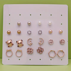 Hypoalljsonergenic Earrings 11 Pairs Set for Women & Girls