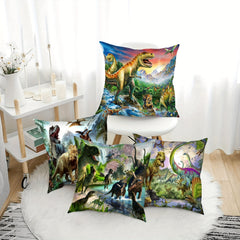 4PCS Dinosaur Pattern Pillow Covers for Home Decoration