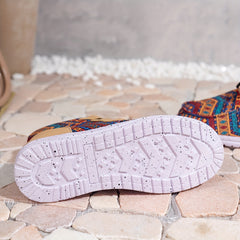 Geometric Print Tube Snow Boots Women's Footwear
