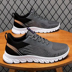 Men's Lace up Running Shoes Breathable Sneakers