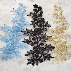 Ivory Lace Collar Lace Fabric Patch for Wedding Dress or Bridal Headdress