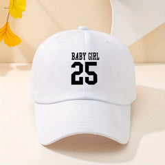 BABY GIRL 25 Baseball Cap Solid Casual Sports Hat Adjustable Cotton Sunscreen