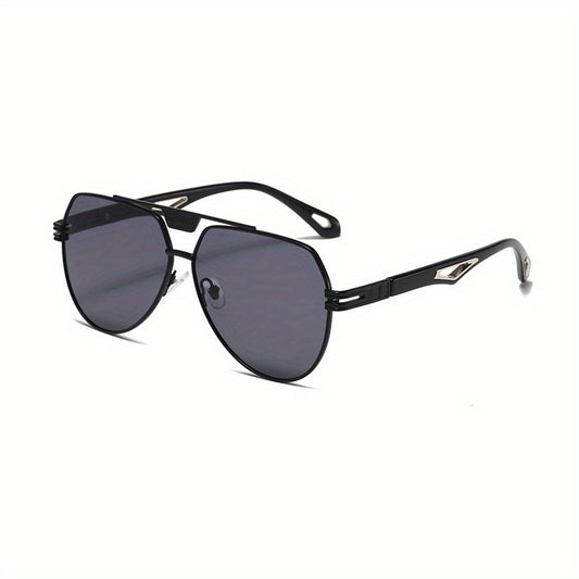 Gradient Double Beam Hollow Sunglasses for Party
