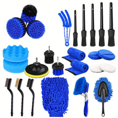 26pcs Car Detailing Brush Set Auto Detailing Drill Brush Set Car Detailing Brush
