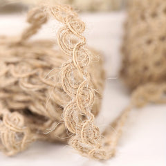 1pc DIY Decorative Hemp Rope Half Circular Crossed Lace Hemp Rope