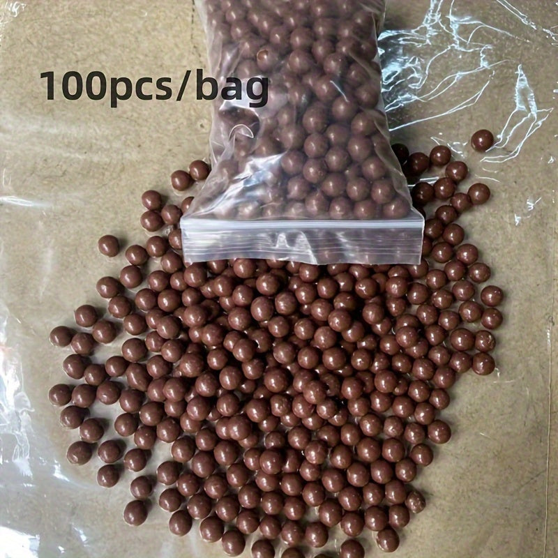 100-300pcs bag Practice Ammo Hard Mud Ball 8-9mm Clay Beads