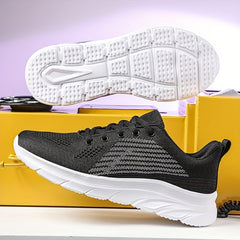 Men's Breathable Knit Casual Shoes Lightweight Non Slip Sneakers