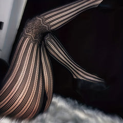 High Waist Semi Sheer Footed Pantyhose Women's Stockings