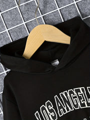 LOS ANGELES Boys Pullover Hooded Sweatshirt Spring Fall Kids Clothing