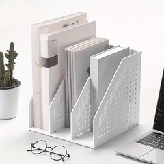 Desktop Storage Rack for Office Supplies and Literature Display