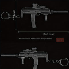 Mini Gun Model Keychain for Men