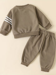 Boy's Casual Sports Suit Long Sleeve Tops & Pants Two piece Set