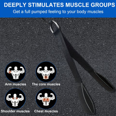 Tricep Training Rope With Cable Attachment Pull Down Rope