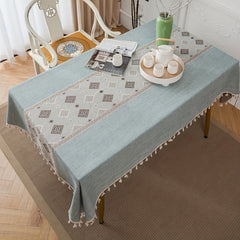 Durable Tablecloth for Dining Room Kitchen Living Room TV Cabinet Co
