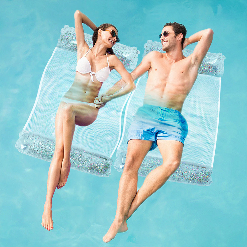 Inflatable Water Hammock for Adults Mesh Swimming Float
