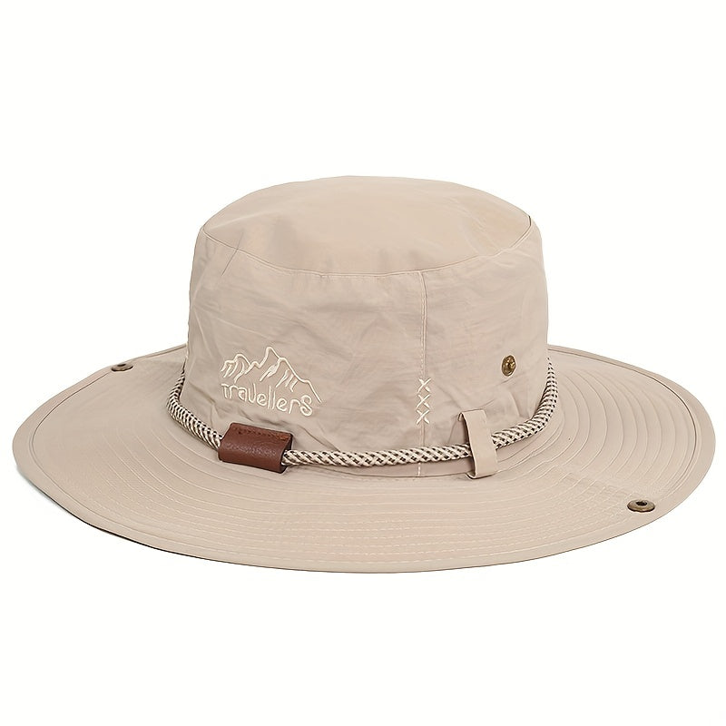 Men's Wide Brim Sun Hat for Fishing and Hiking