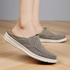 Men's Solid Mule Shoes Comfy Non Slip Hollow Out Casual Slippers