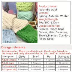 Icelandic Wool Blend Yarn for Crochet & Knitting Projects