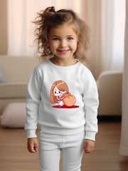 Christmas Anime Girl & Gift Print Sweatshirt