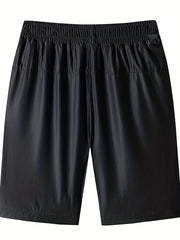 Comfy Stretch Elastic Waist Drawstring Men's Shorts for Summer
