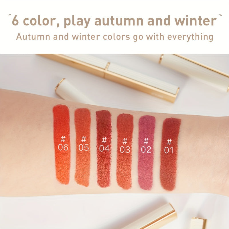Golden Tube Matte Long Lasting Waterproof Nude Lipstick