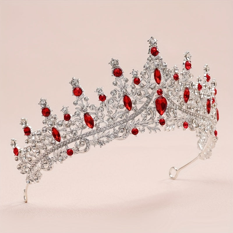 Baroque Style Crystal Crown Princess Headband Tiara Hair Accessories