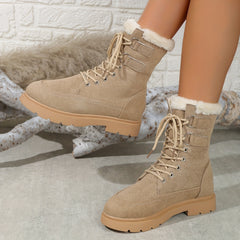 Warm Non-Slip Snow Boots Plush Lined Winter Boots
