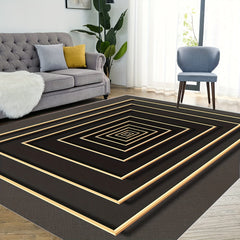 3D Geometric Area Rug Soft Large Washable Rug Non Slip Backing Low Pile
