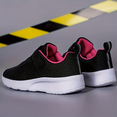 Girls Casual Low Top Mesh Sneakers - Lightweight Breathable Anti Slip Shoes