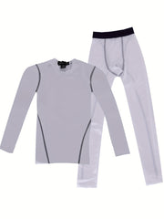 Boys 2pcs Underwear Set Quick Drying Bodycon Shirt Pants