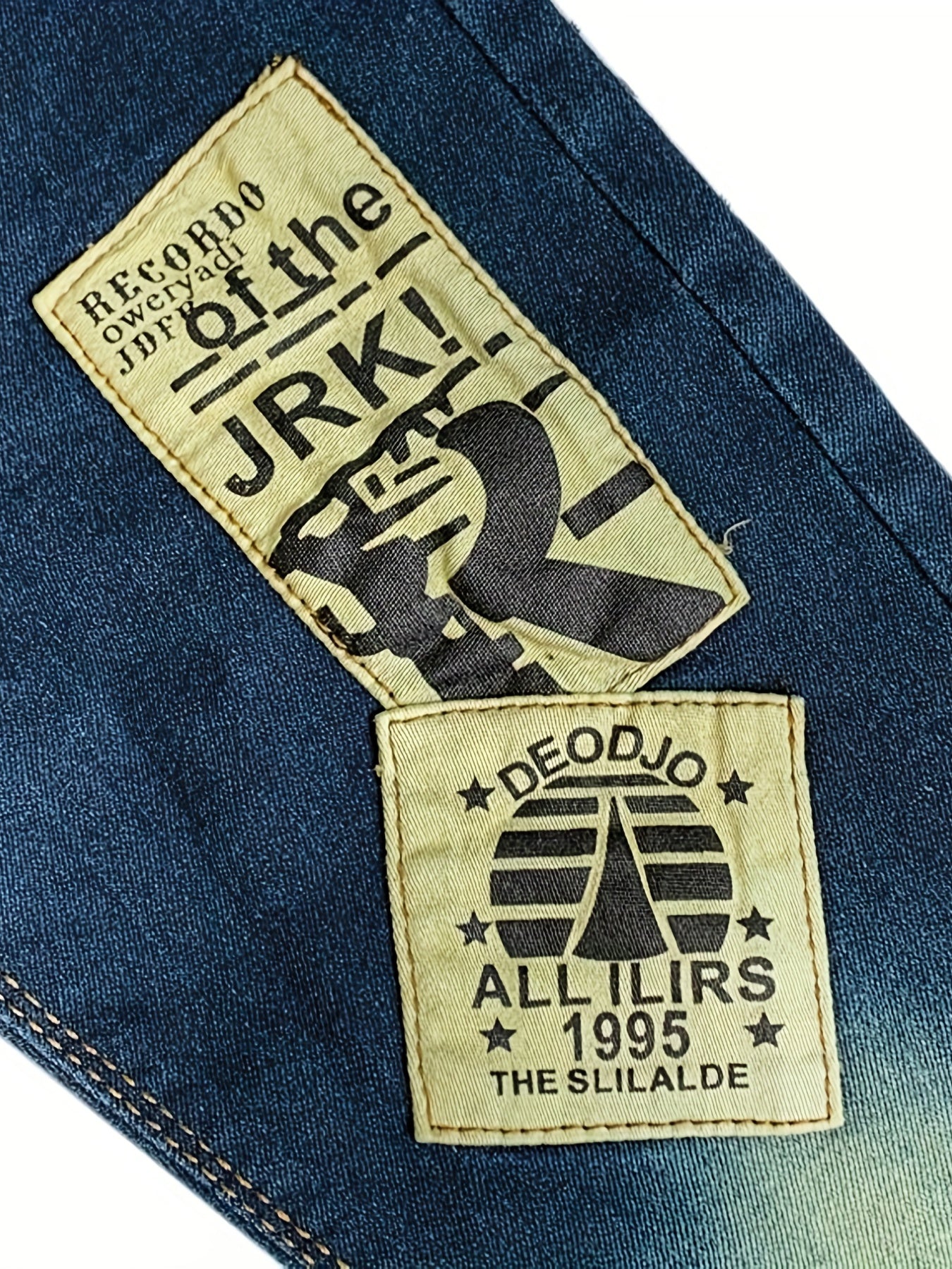Boys Letter Pattern Jeans Denim Pants