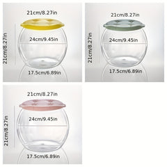 Transparent Plastic Round Stool Household Storage Box Kids Shoe Organizer