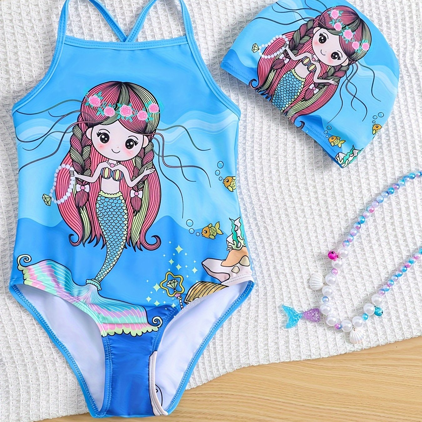 Mermaid Princess Bikini Swimsuit for Girls