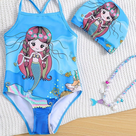 Mermaid Princess Bikini Swimsuit for Girls
