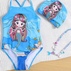 Mermaid Princess Bikini Swimsuit for Girls