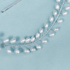 Faux Pearl Hairband Bridal Head Piece