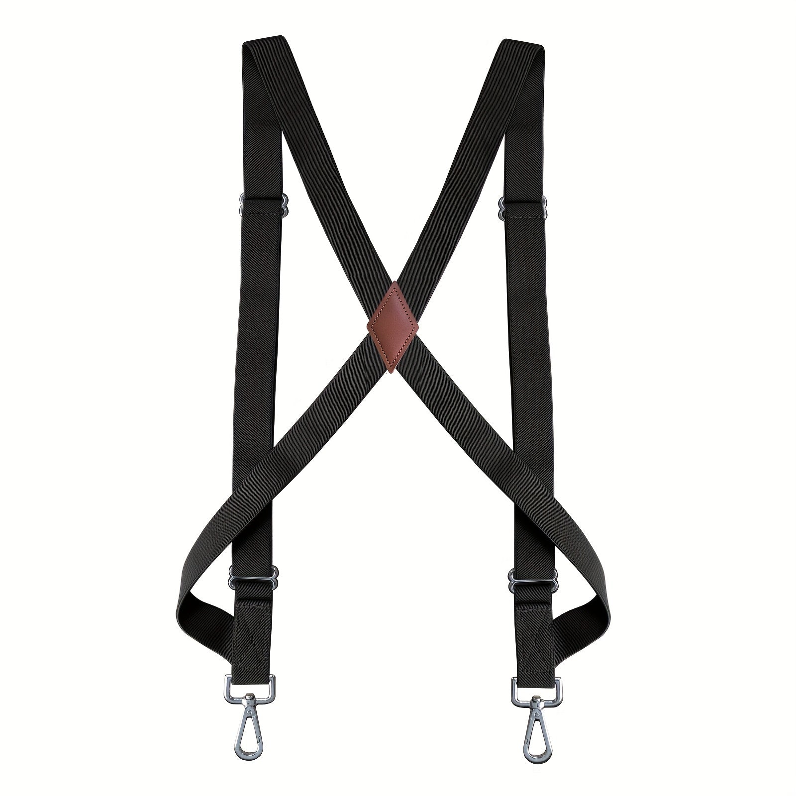 Men's Heavy Duty Trucker Suspenders 2" Wide X-back 2 Snap Hooks