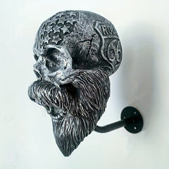 Creative Motorcycle Skull Helmet Frame Key Hook Ghost House Horror Decoration